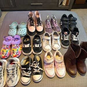 Pink and Black Kids Sneakers